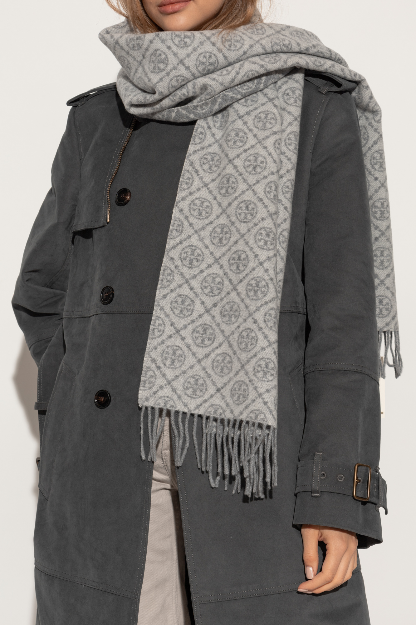 Tory Burch Scarf with Monogram | Women's | Vitkac